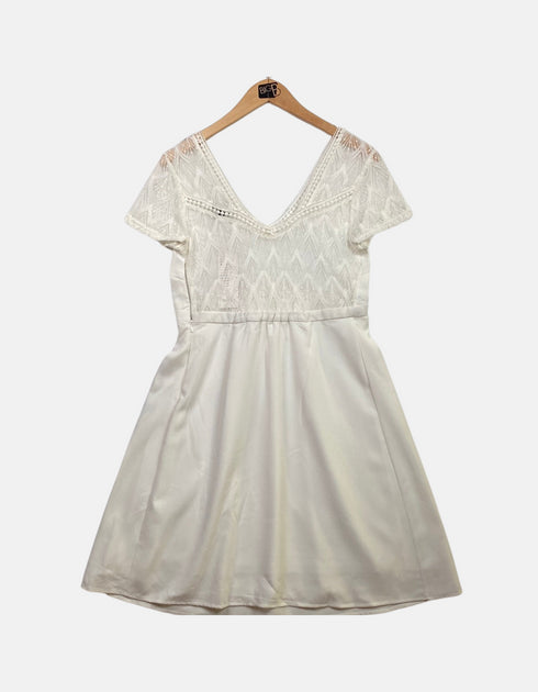 White lase dress FM